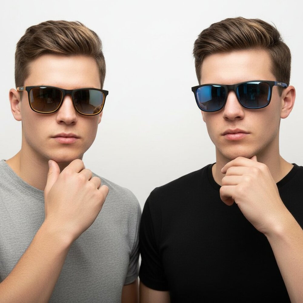 NEW Mens BioHazard Beach Ray Ban Style Iconic Sunglasses Blue NWT